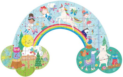 Пъзел Floss & Rock, Rainbow Fairy - Дъга, 80 части