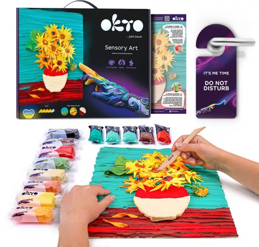 Творчески комплект Okto - Направи 3D картина с лек моделин 