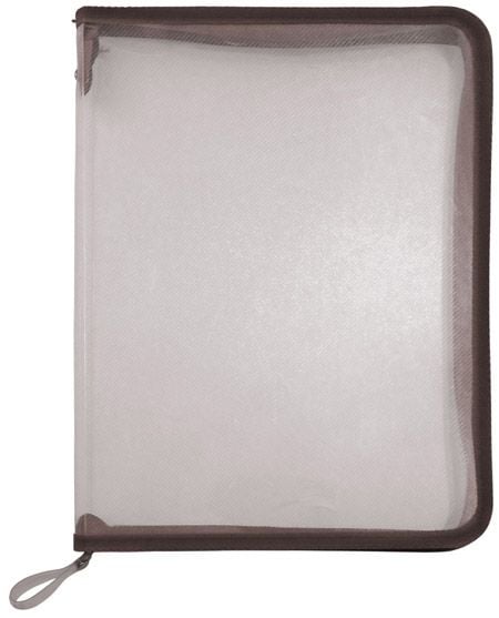 Папка с цип Office Zone с черен кант