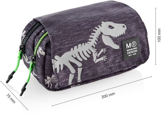 Несесер Miquelrius T-Rex с две отделения, с капак, светещ в тъмното