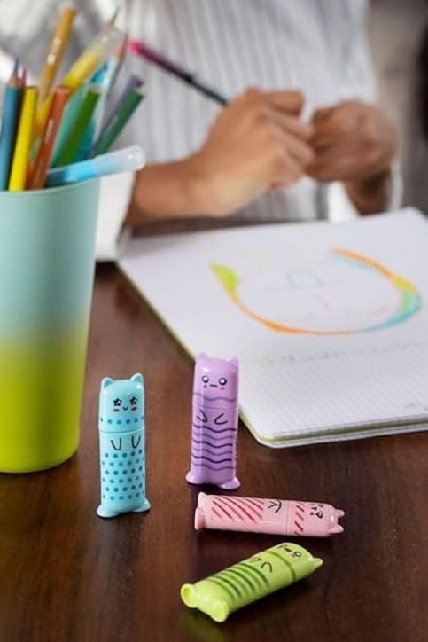 Текстмаркер Maped Mini Friends Fluo Peps Pastel, син