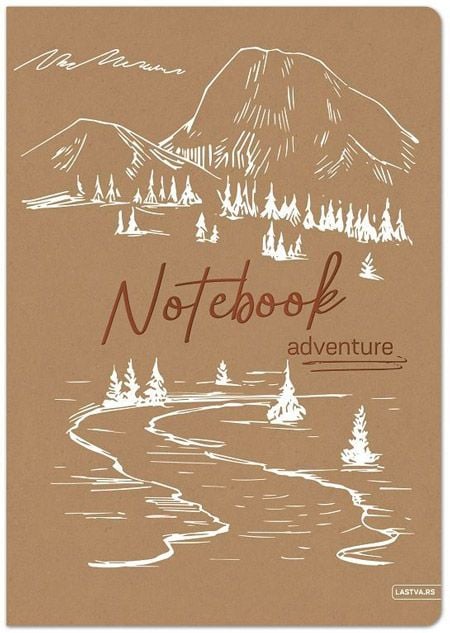 Тетрадка Lastva Adventure А5, 50 листа с широки редове
