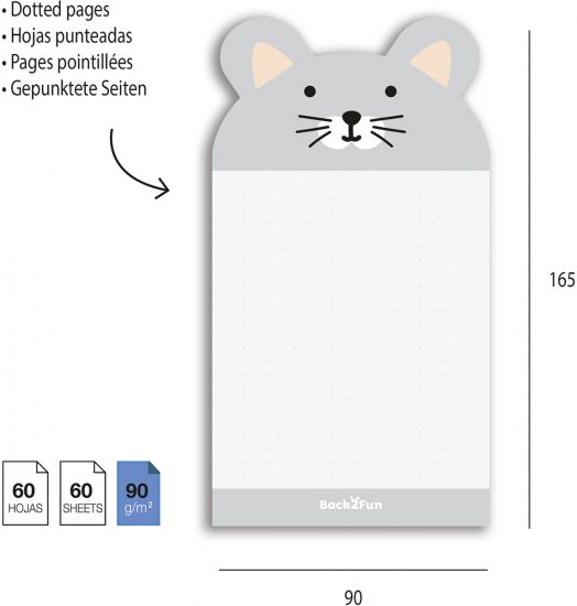 Лепящи листчета Miquelrius Back2Fun, мишле