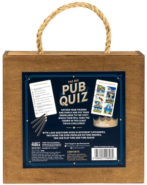 Игра Professor Puzzle: The Big Pub Quiz