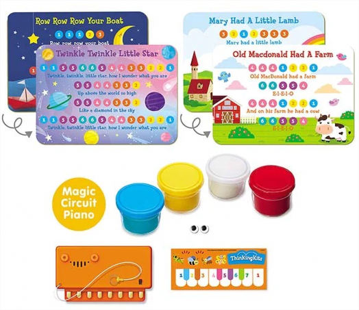 Творчески комплект 4M - Електрическо пиано от пастелин