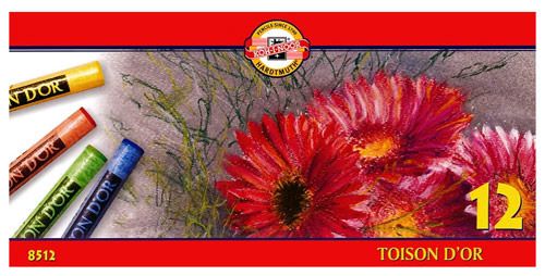 Комплект ученически сухи пастели Koh-I-Noor, 12 цвята