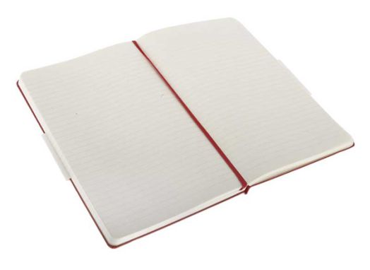 Голям червен тефтер Moleskine с бели листа, нелиниран