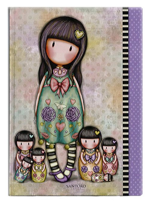 Тетрадка Gorjuss А4, 96 листа с широки редове