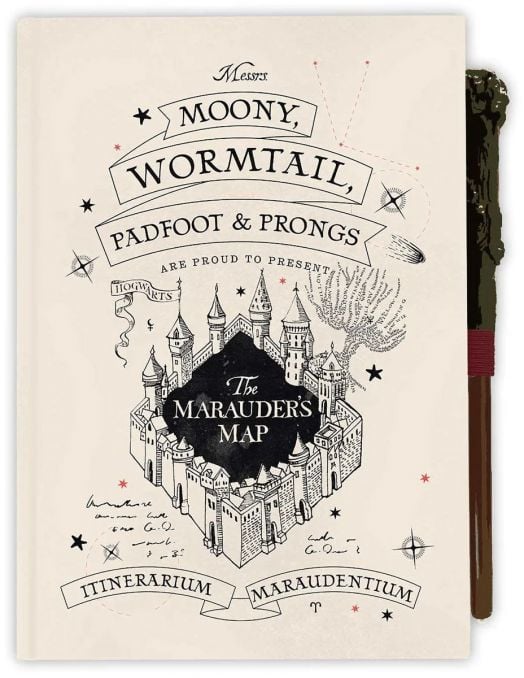 Тефтер Grupo Erik Harry Potter Marauder's Map с магическа химикалка