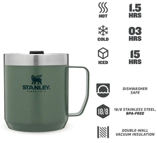 Къмпинг чаша Stanley Hammertone Green