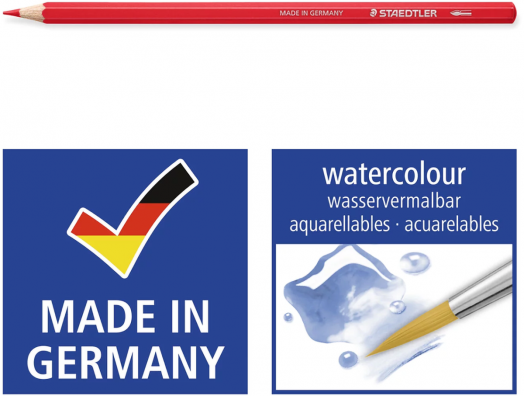 Комплект акварелни моливи в метална кутия Staedtler Design Journey, 12 цвята
