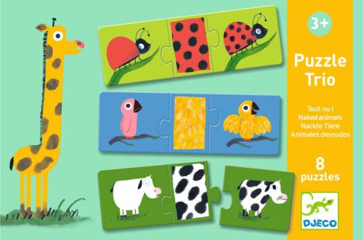 Детски пъзел Djeco - Облечи животните