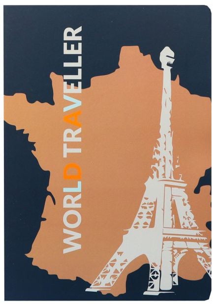 Тетрадка Ancor World Traveller А5, 48 листа с широки редове