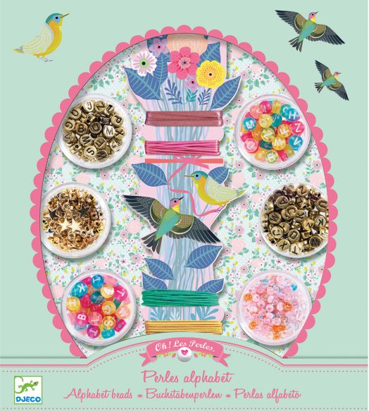 Творчески комплект Djeco - Създай бижута с буквички
