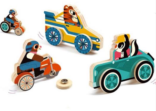 Дървена играчка Djeco: Clipcar