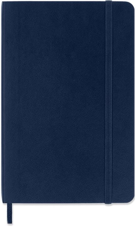 Джобен тъмносин тефтер Moleskine Classic Sapphire Blue с меки корици и нелинирани страници