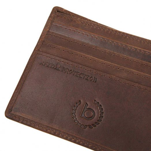 Портфейл Bugatti Romano 4CC, кафяв