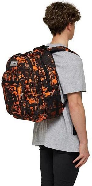 Ученическа раница Seven Freethink Orange с две отделения и USB порт