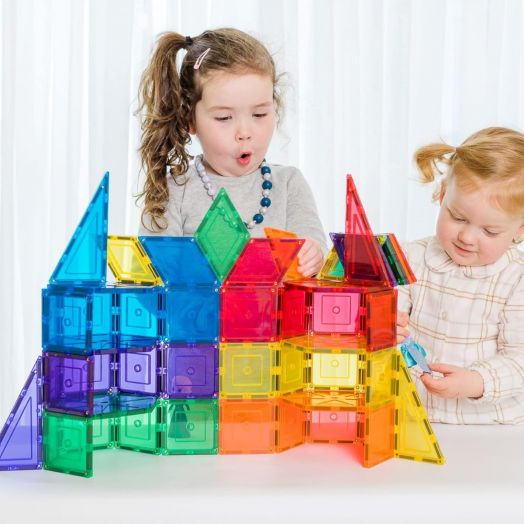 Магнитен конструктор Learn and Grow Toys - Геометрични фигури, 36 части