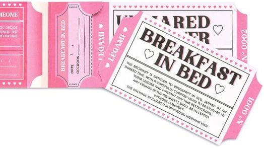 Романтични ваучери Legami на английски език