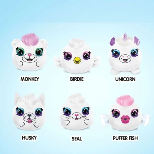 Плюшена играчка за оцветяване Canal Toys - Мини животинчета, 2 бр.