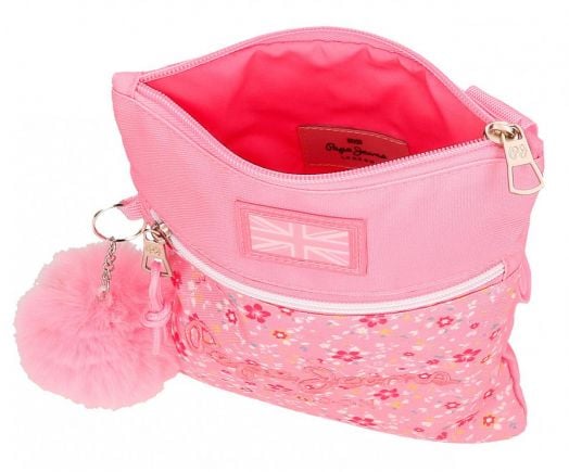 Вертикална чанта Pepe Jeans Alenka Pink за през рамо