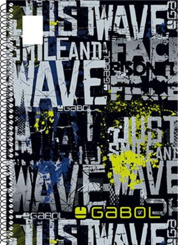 Тетрадка със спирала Gabol А4, 80 листа - широки редове