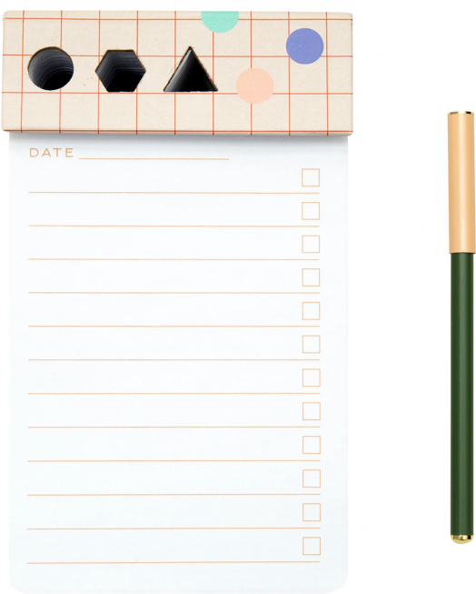 Пад за бележки с химикалка Kikkerland