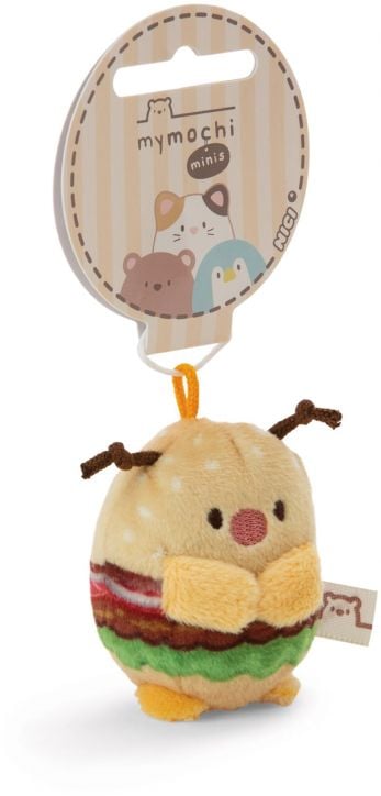 Плюшена играчка Nici Mymochi Minis - Калинка Dozz Hamburger, 5 см.