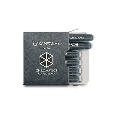Патрончета за писалка Caran D'Ache Chromatics 6 бр. - космическо черно
