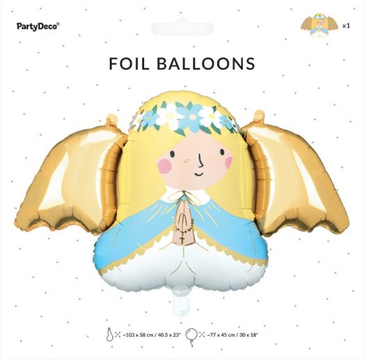 Фолиев балон PartyDeco - Ангел
