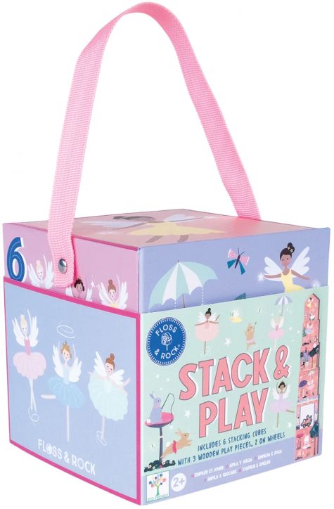 Кубчета за подреждане Floss & Rock - Stack and play, Enchanted