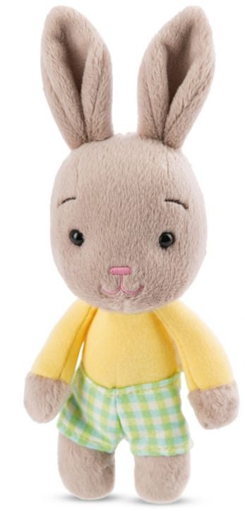 Плюшена играчка Nici - Зайче с жълт костюм