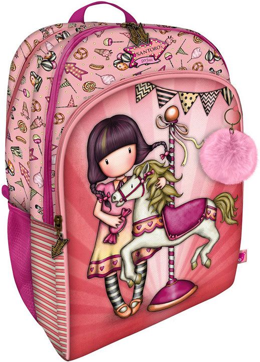 Ученическа раница Gorjuss Carousel с две отделения, 34 x 43 x 22 см.