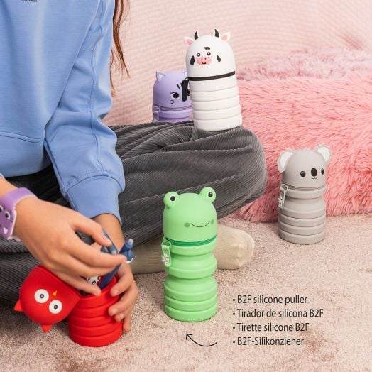 Разтегателен силиконов несесер Miquelrius Back2Fun - Жаба