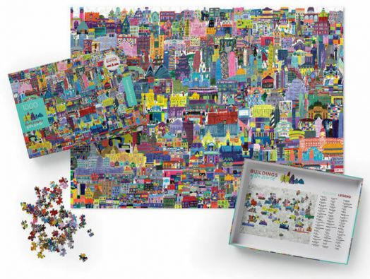 Пъзел Crocodile Creek: Сгради по света, 1000 части