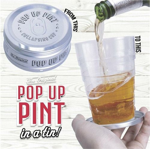 Сгъваща се чаша в метална кутия