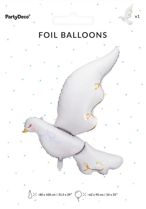 Фолиев балон PartyDeco - Гълъб