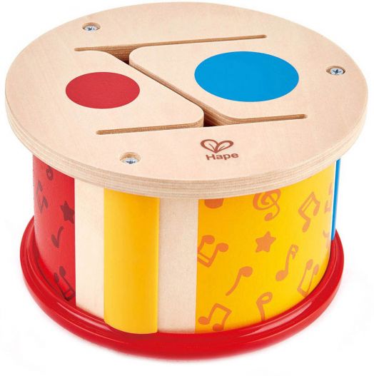 Музикален инструмент Hape - Двустранен барабан