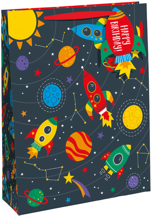 Детска подаръчна торбичка Eurowrap - Слънчева система, голяма