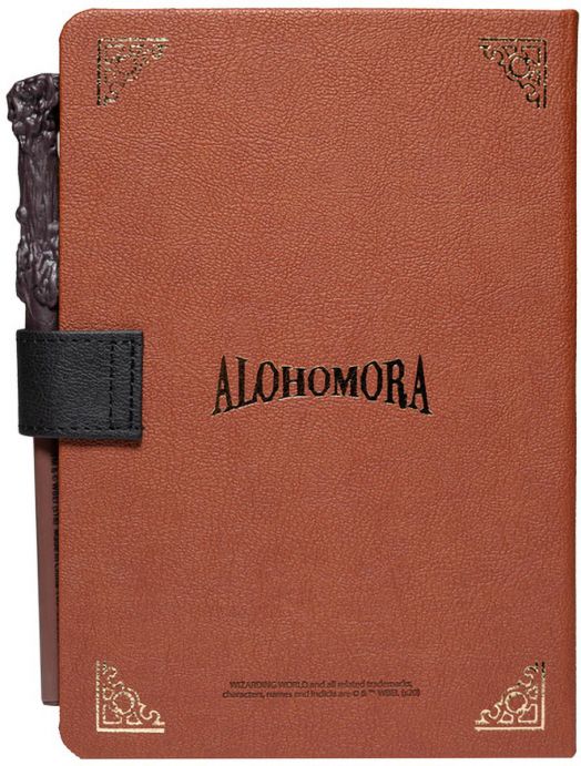 Тефтер Grupo Erik - Harry Potter А5 с химикалка магическа пръчка