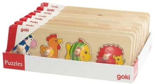 Пъзел с дръжки Goki, асортимент