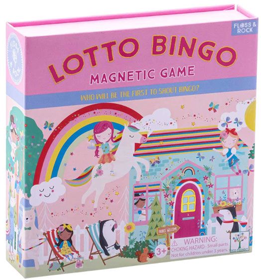 Магнитно бинго Floss & Rock, Lotto Bingo, Rainbow Fairy - Феята на Дъгата