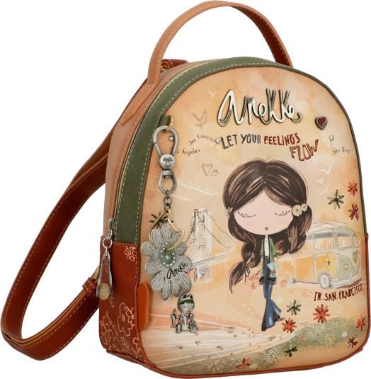 Раница Anekke Peace & Love Camel 19 x 23 x 8 см.