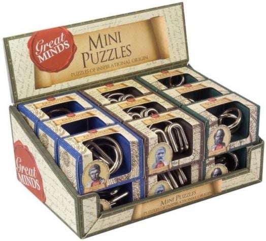 Мини 3D метални пъзели Professor Puzzle - Great Minds, Асортимент