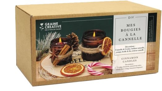 Комплект за правене на свещ Graine Creative - Канела