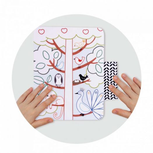 Игра за оцветяване с различни шарки Apli Kids