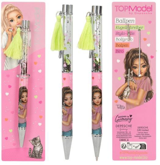 Химикалка с конфети и пискюл Top Model