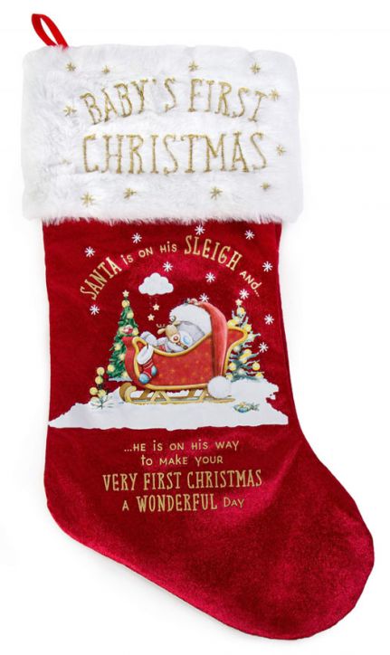 Комплект Me To You - Коледен чорап и книжка - Моята първа Коледа