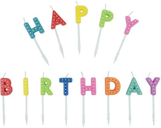 Свещи за рожден ден Legami - Happy Birthday